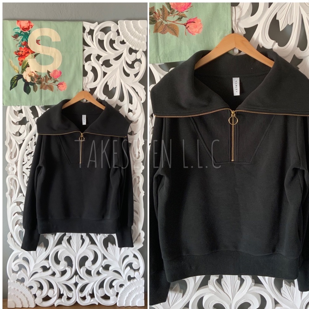 VARLEY | Vine Oversized 1/2-Zip Pullover Sweatshirt size M